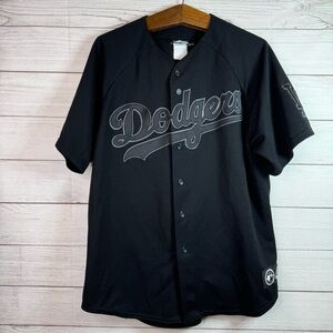 Vintage majestic dodgers button up jersey size XL